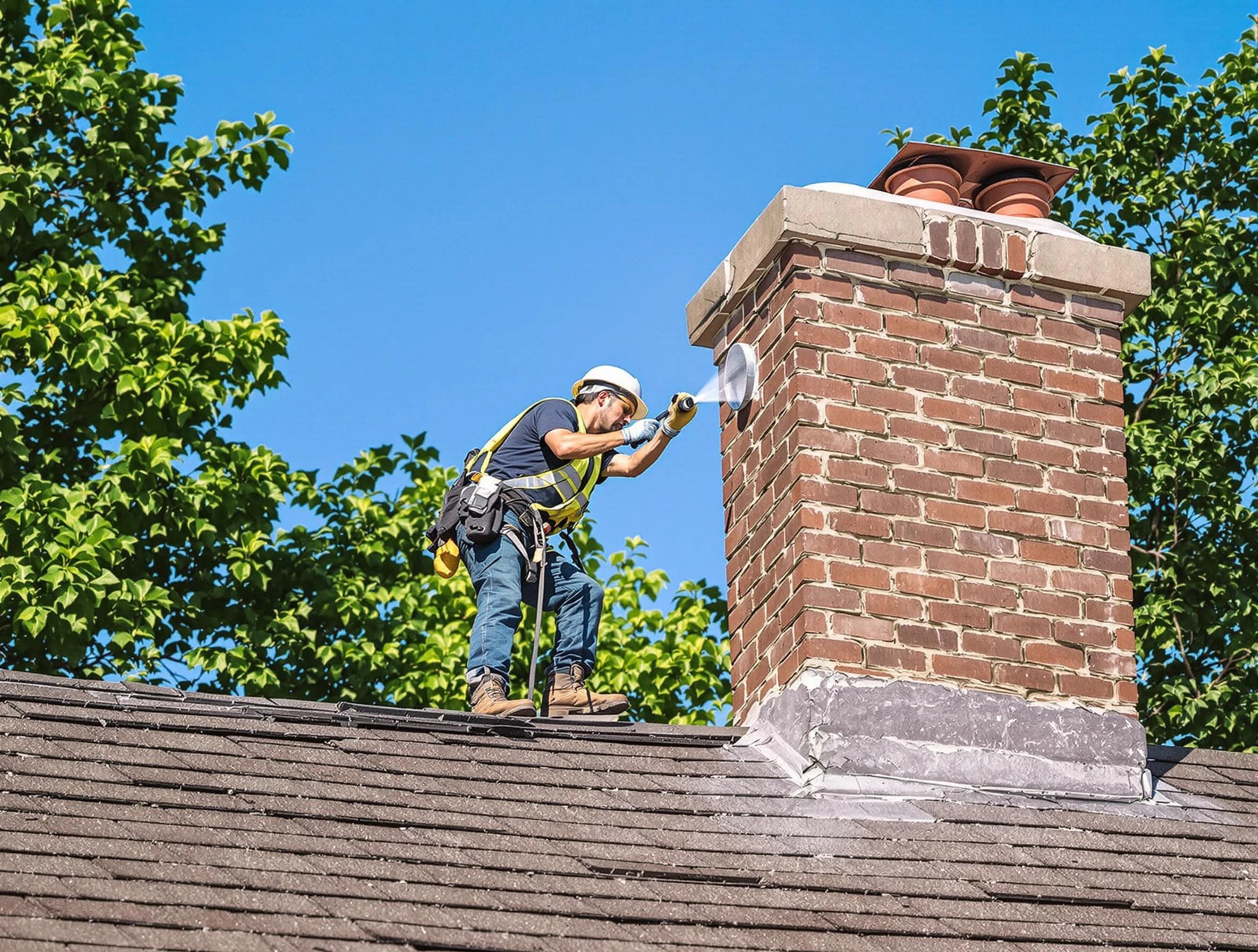 Acworth Chimney Sweep performing an inspection with advanced tools in Acworth, GA