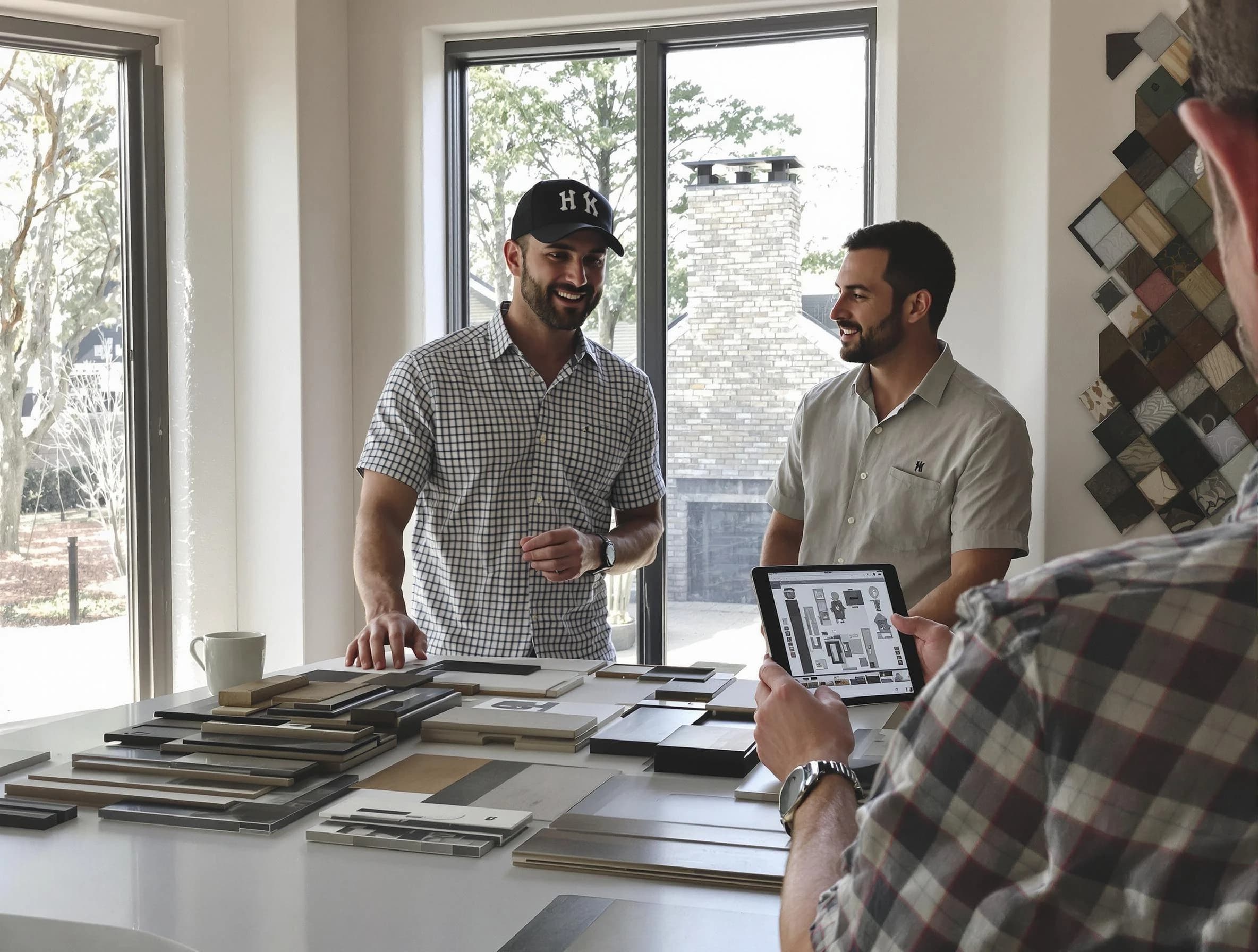 Acworth Chimney Sweep remodeling a chimney and fireplace in Acworth, GA