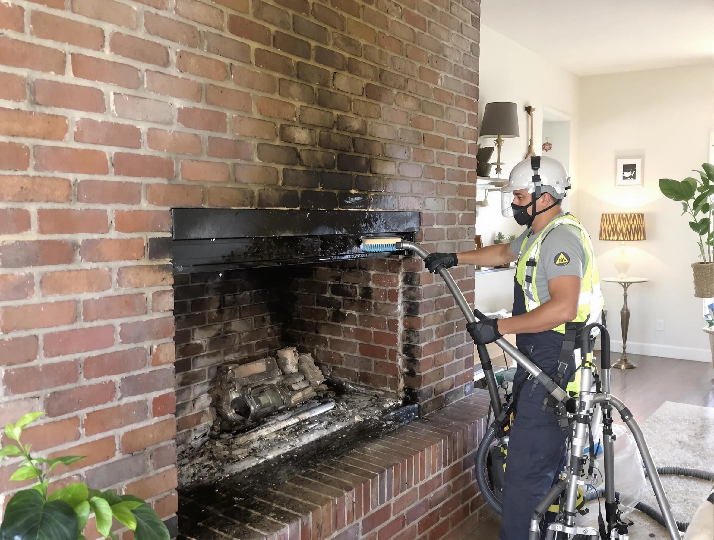 Acworth Chimney Sweep providing fireplace cleaning services in Acworth, GA