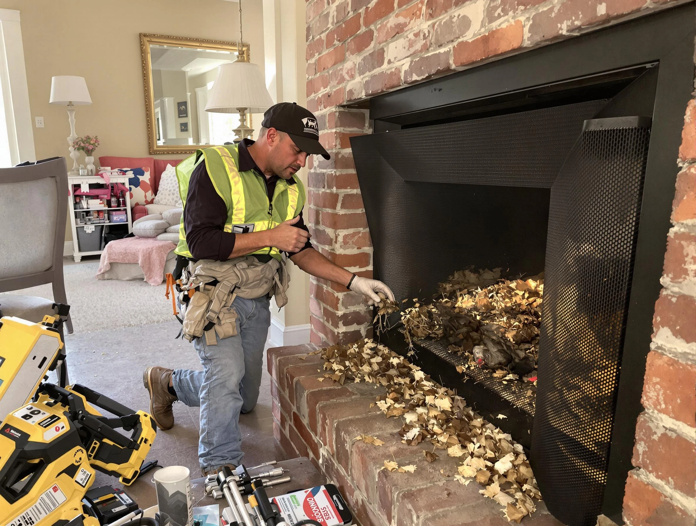 Safe screening installation by Acworth Chimney Sweep in Acworth, GA