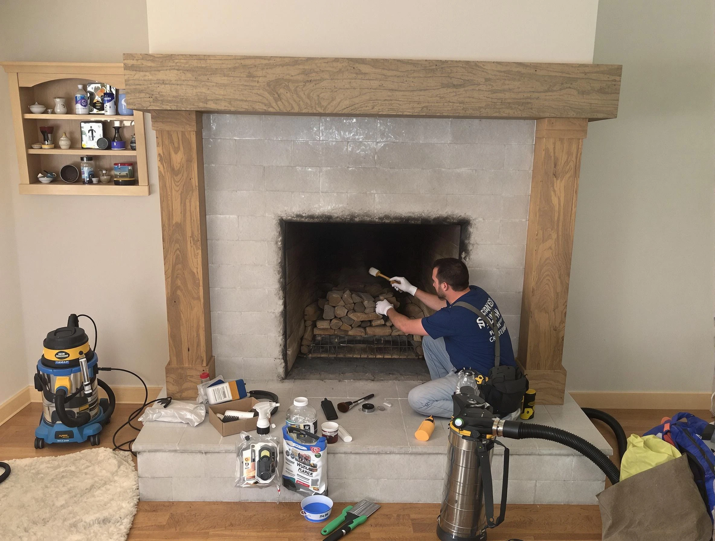 Detailed creosote removal process by Acworth Chimney Sweep in Acworth, GA
